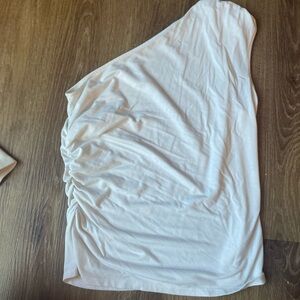 White Ruched Women's top